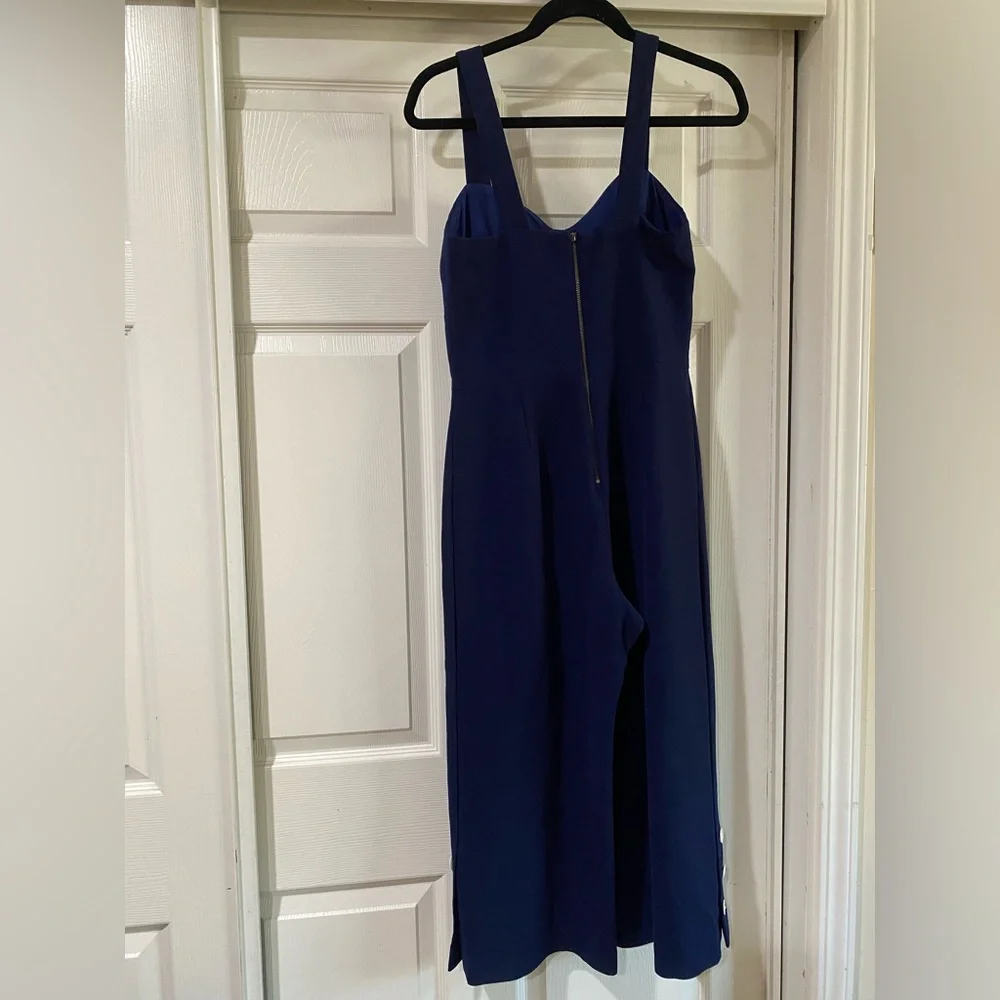 Nicole Miller‎ Artelier Elegant Navy Jumpsuit With White Buttons Size 4